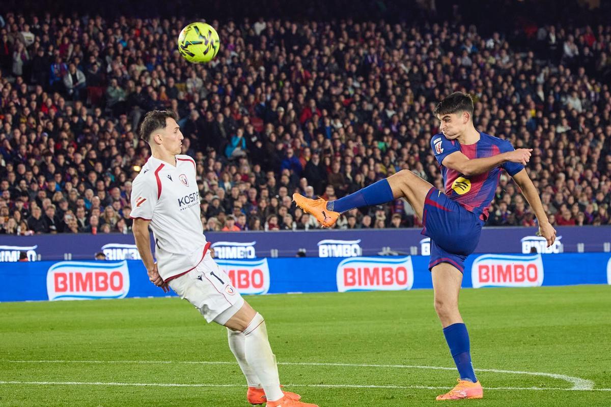 Gerard Martín, hoy ante Osasuna