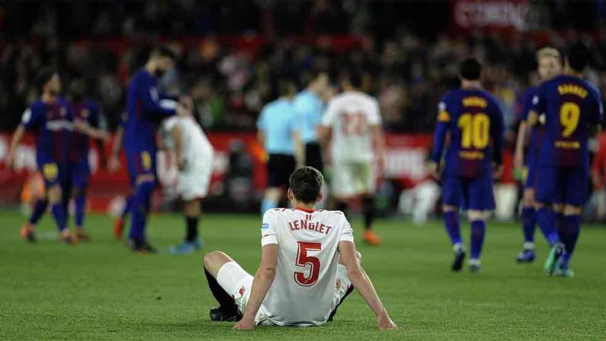 Lenglet sufrió a Leo Messi