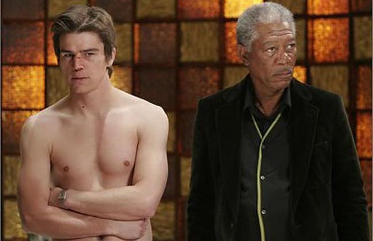 Josh Hartnet i Morgan Freeman, a la pel·lícula ’El caso Slevin’. Josh Hartnet i Morgan Freeman, a la pel·lícula ’El caso Slevin’.