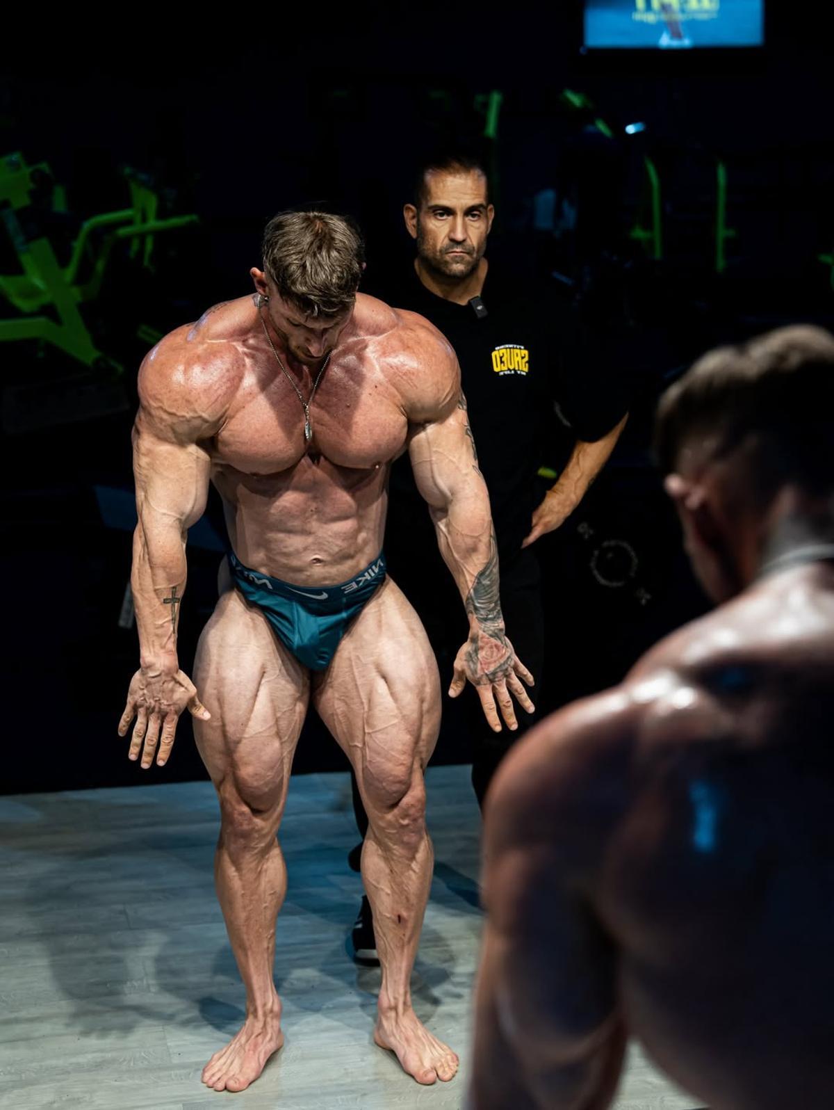 Kim Ángel con Raúl Carrasco
