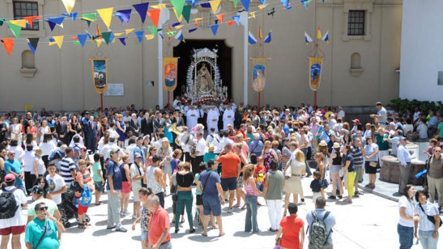 La Virgen de Candelaria, en una edición anterior de su honomástica.