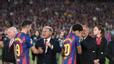 Guanya Yuste i celebra Laporta