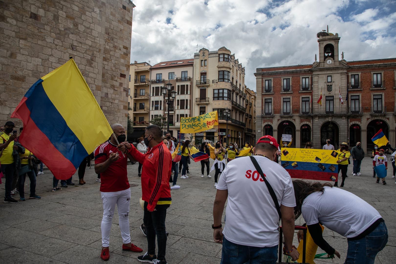 Marcha de colombianos en Zamora