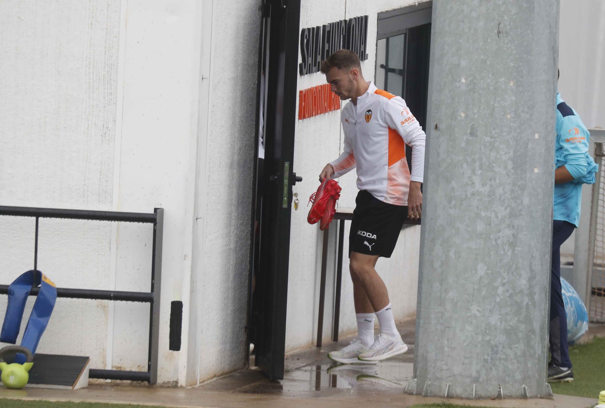 Última sesión antes del partido frente a la Real Sociedad para el Valencia