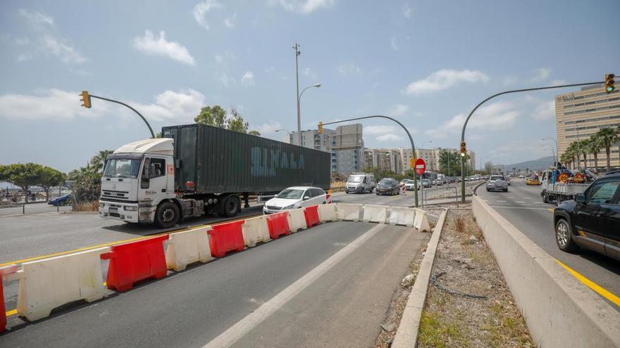 El tramo en obras desde hace meses.