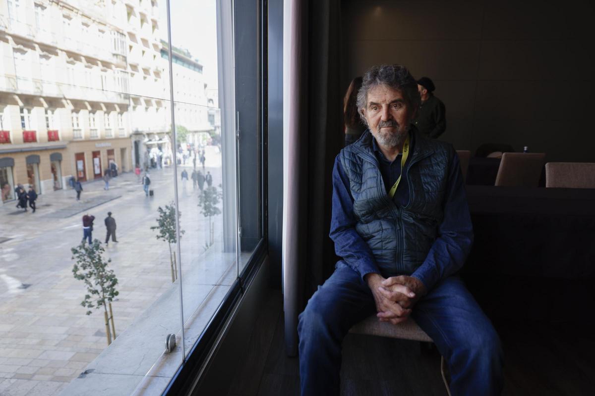 El director peruano, en el AC Málaga Palacio