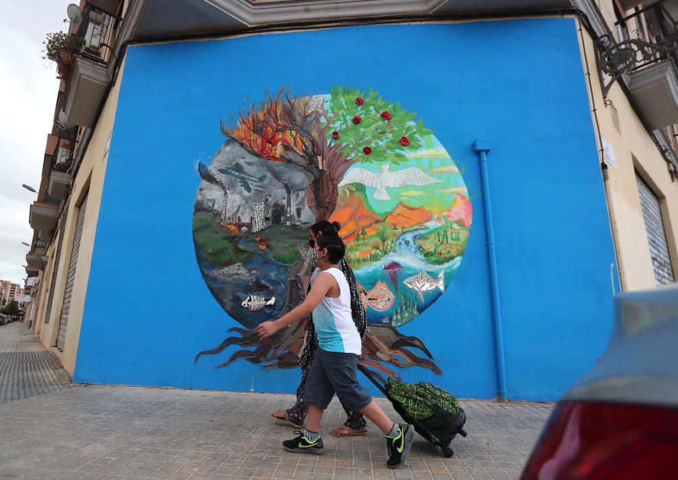 Tornada a classe a l'escola Benimaclet de València