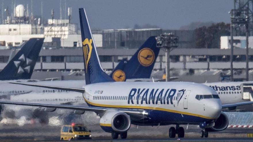 Un avión de la compañía aérea irlandesa Ryanair.