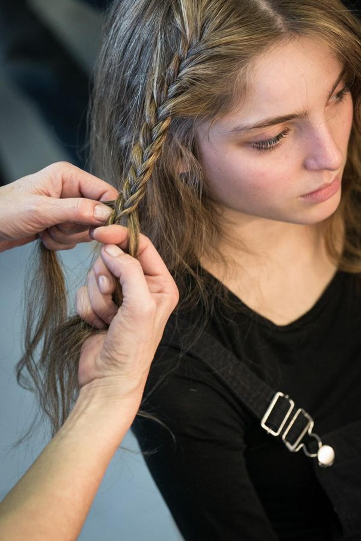 Final look Txell Miras: trenzas