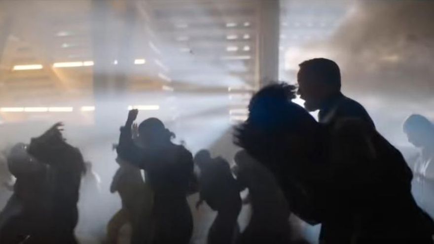 Un fotograma del tráiler de la serie que rodó algunas de sus escenas en el Auditorio de Tenerife.