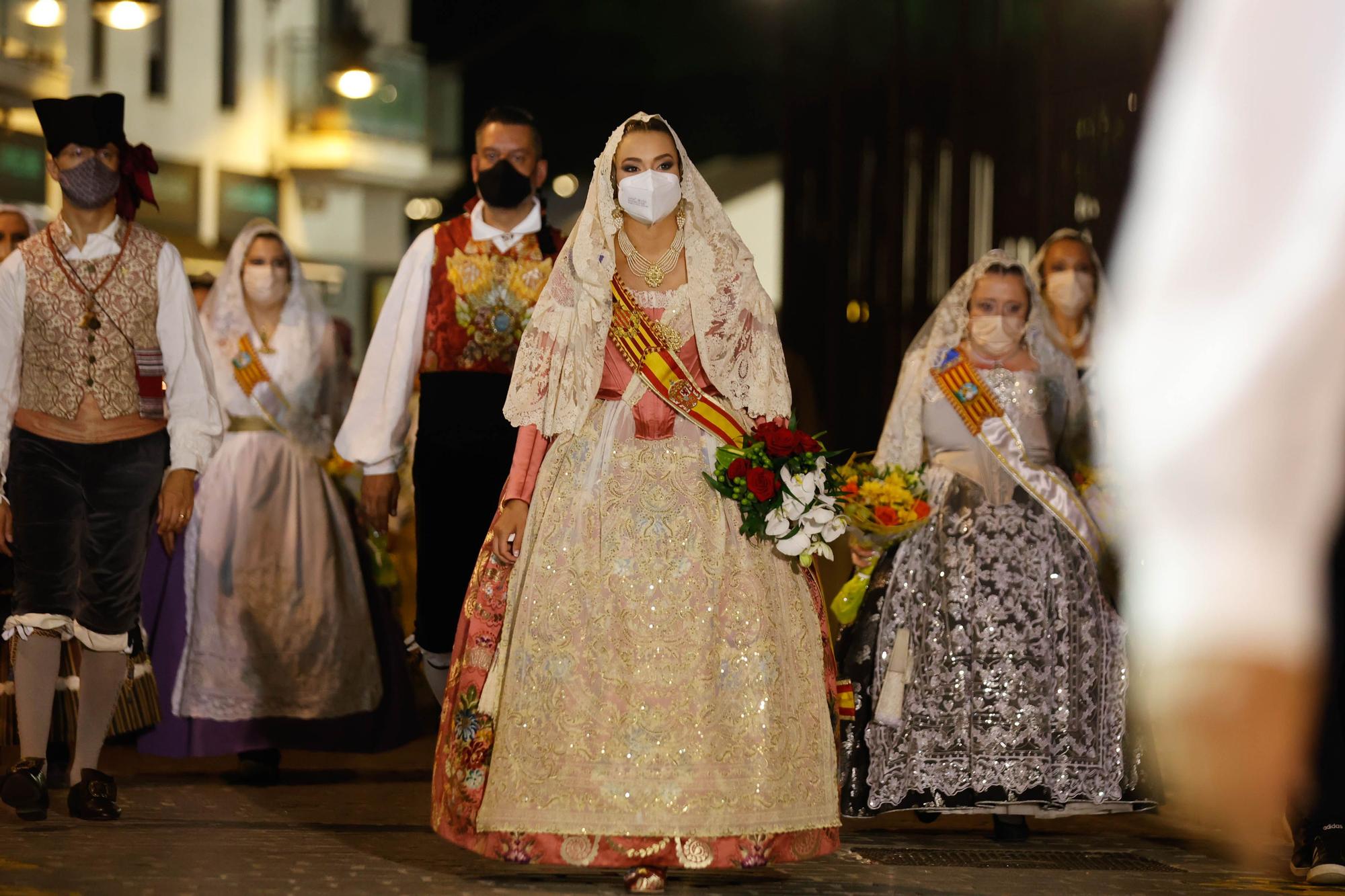 La Fallera Mayor y su Corte de Honor cierran la Ofrenda más atípica