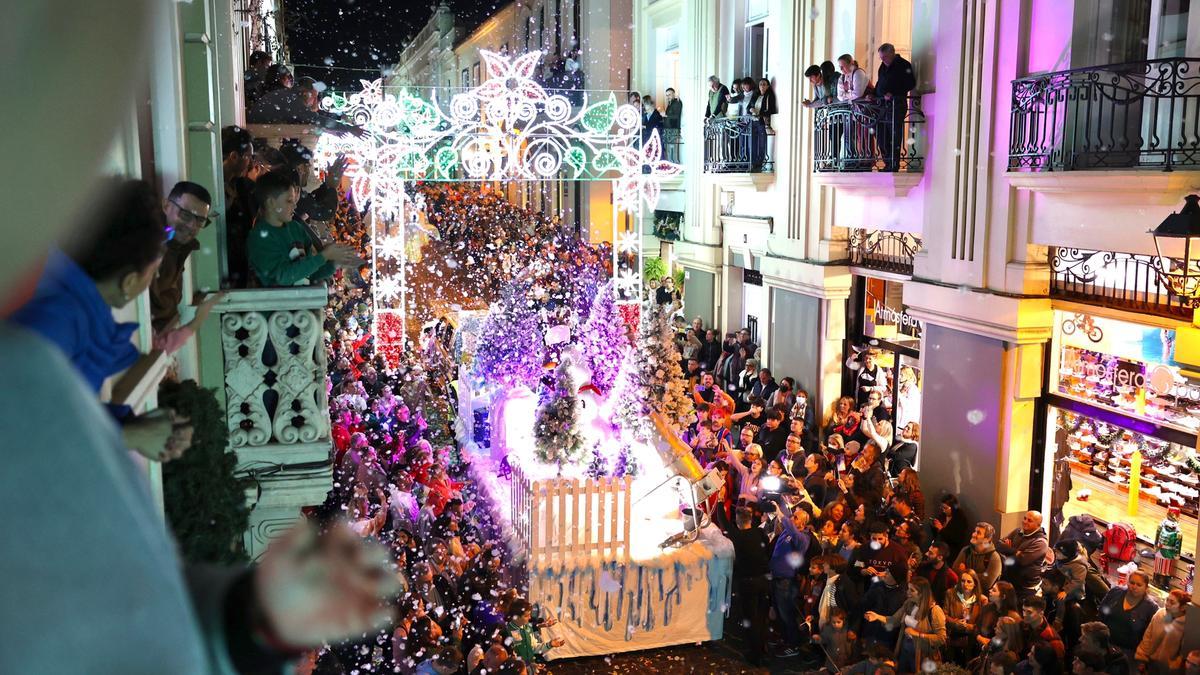 Edición anterior de la Cabalgata de los Reyes Magos de Oriente en La Orotava.