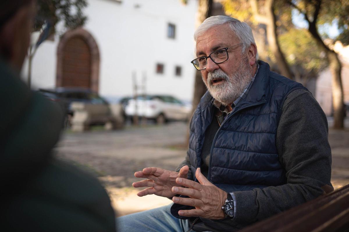Pablo Reyes, en la plaza del Adelantado.