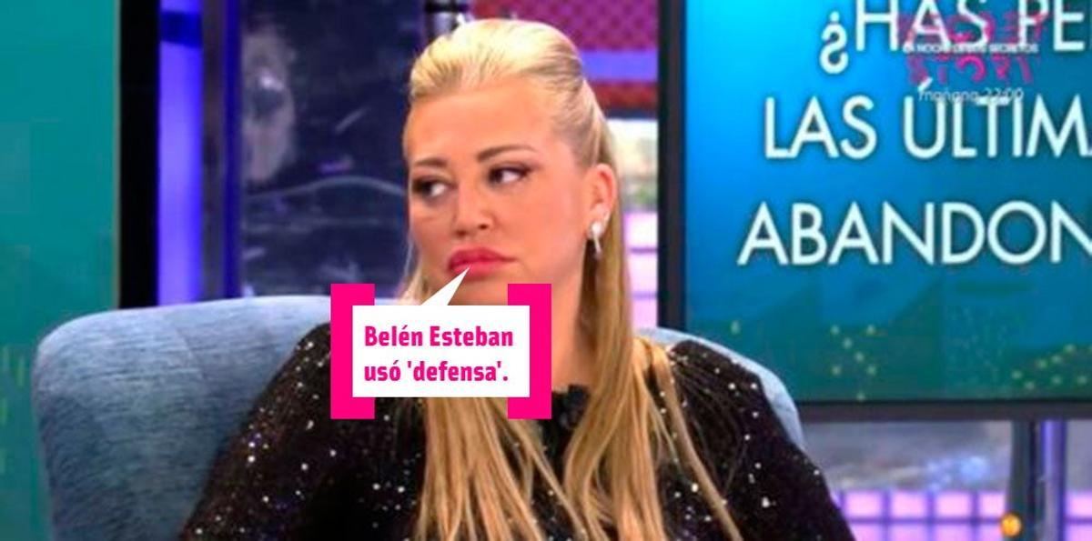 Belén Esteban en el plató de 'Sálvame'