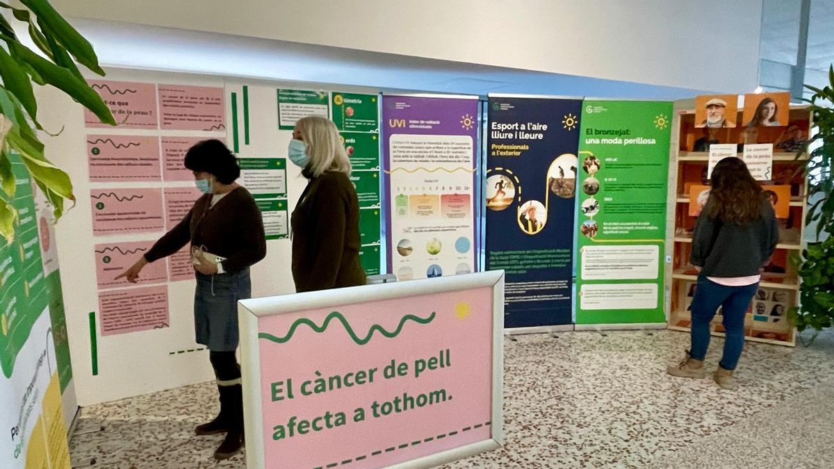 L'exposició sobre el càncer de pell