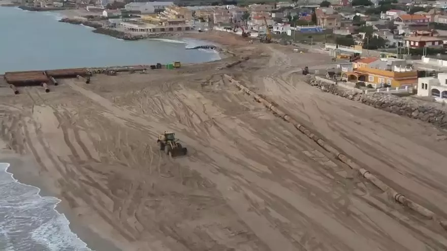 Esta es la nueva imagen de las playas del litoral sur de Cullera