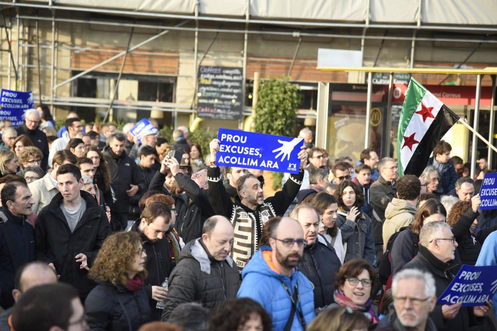 Manifestació per l''acollida de refugiats