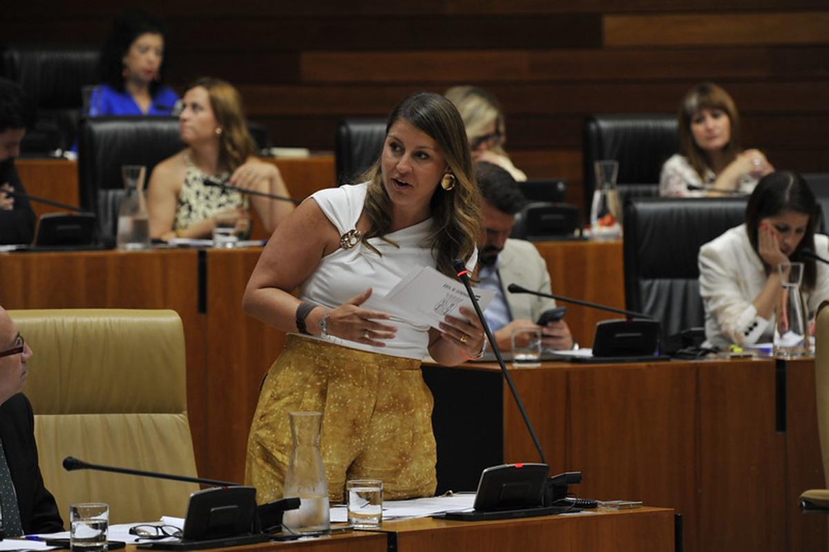La consejera de Educación y Formación Profesional de la Junta de Extremadura, Sandra Valencia.