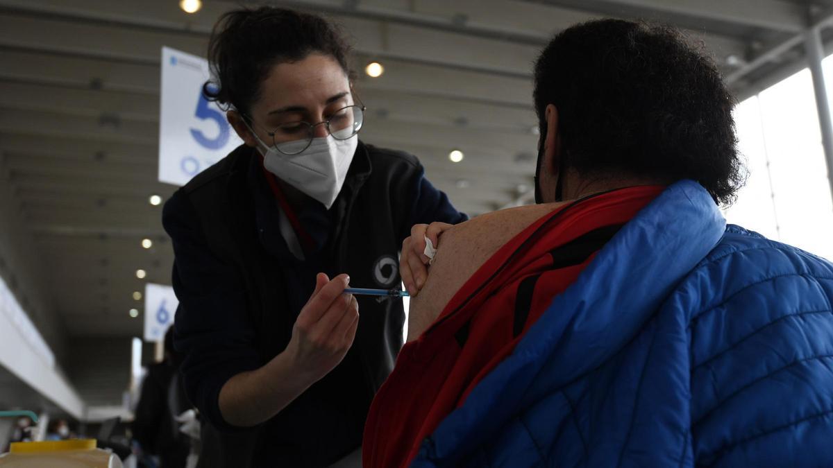 Jornada de vacunación en Pontevedra.