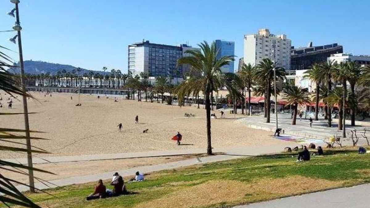 La platja del Somorrostro, a Barcelona