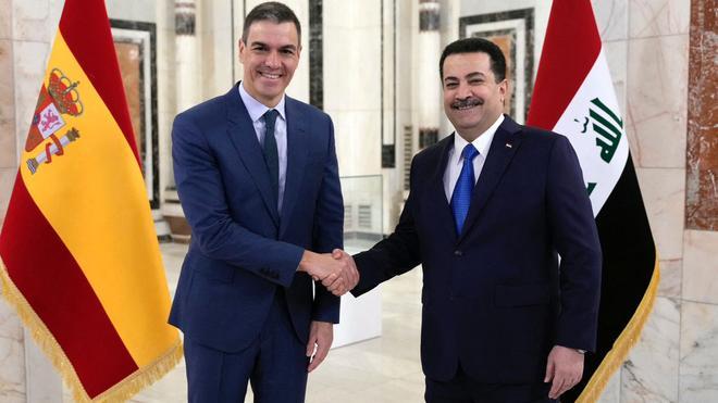 Pedro Sánchez visita Irak y se reúne con el primer ministro Mohamed Shia al Sudani