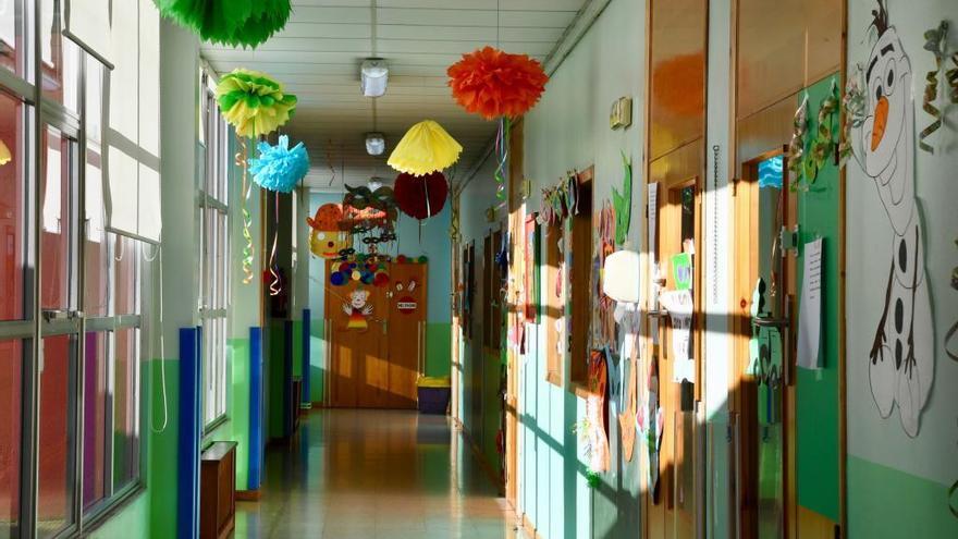 Interior de una escuela infantil en una imagen de archivo.