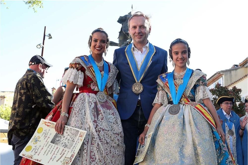 Las Fallas se exhiben en el Festival sol y Fiesta de Leucate (Francia)