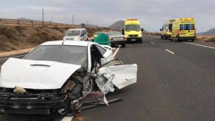 Herido tras una colisión en Lanzarote