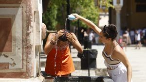 Madrid sigue bajo el yugo del sol, a pesar de frenar este jueves el crecimiento diario de las temperaturas.