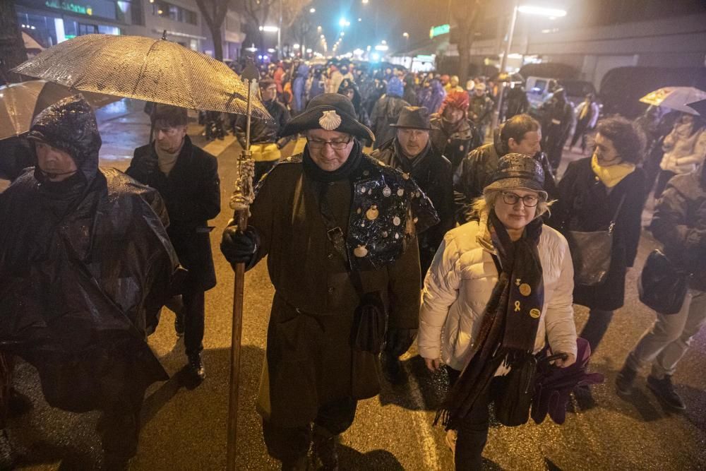 El Pare Pelegrí arribant a Santa Coloma de Farners