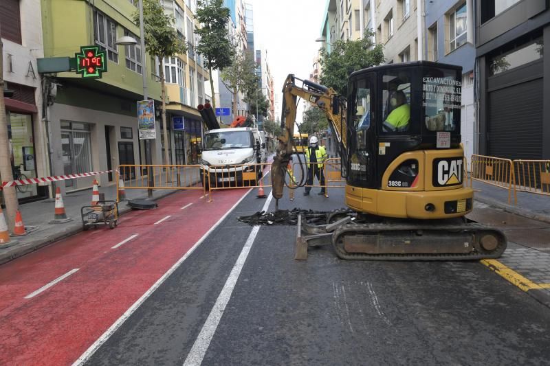 Obras de saneamiento en León y Castillo