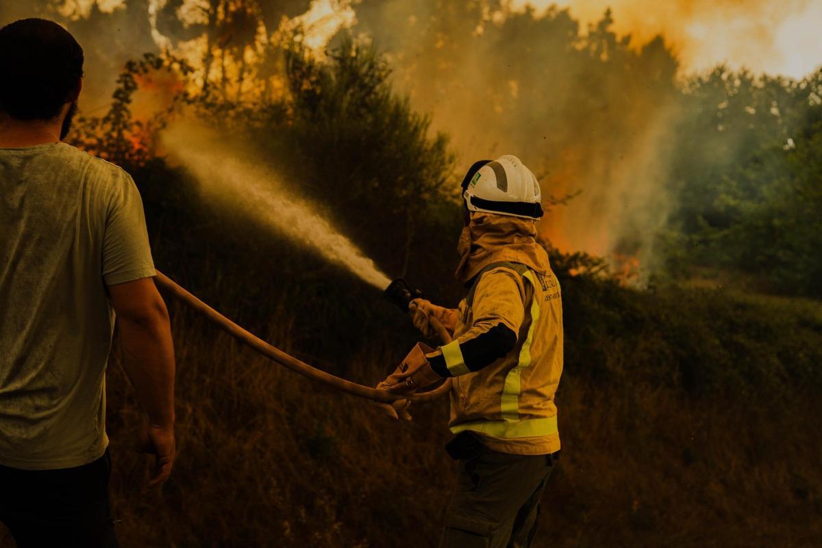 El incendio de O Riós, en imágenes El incendio de O Riós, en imágenes