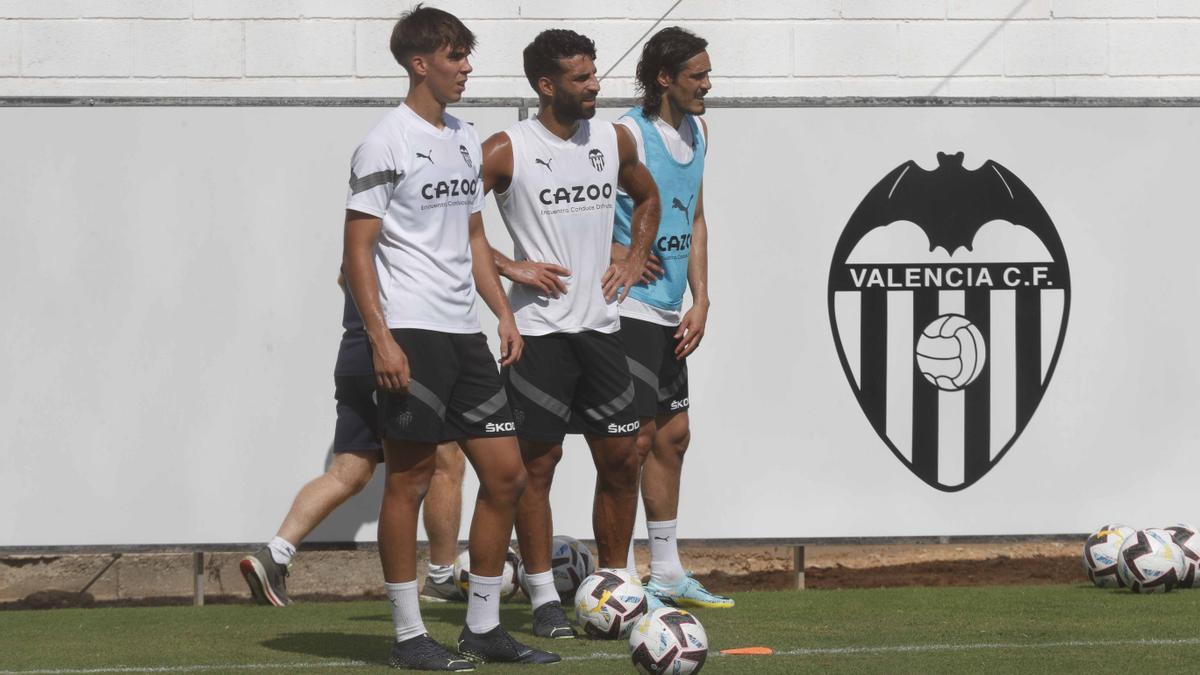 Valencia. Entrenamiento Valencia CF Edison Cavani