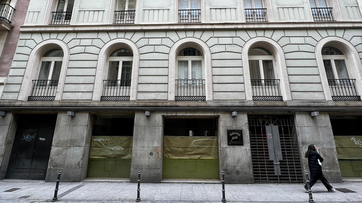 El antiguo local del bar Paradís en la calle Marqués de Cubas de Madrid, donde abrirá el segundo Manero de la capital española.