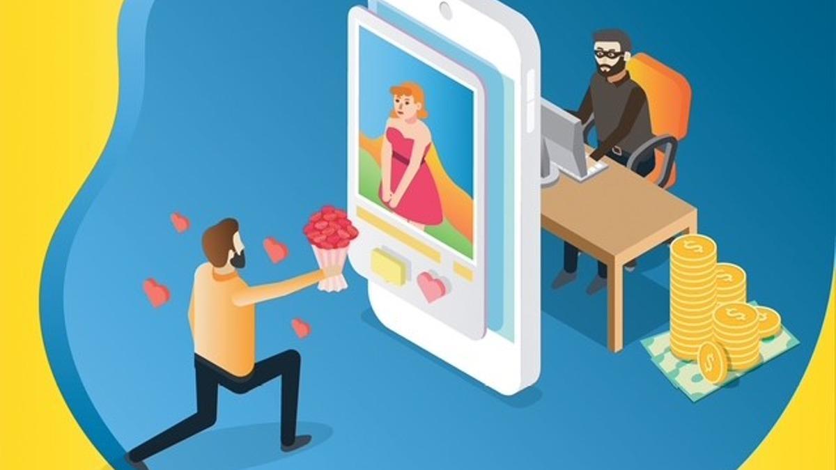Infografía distribuida por la Guardia Civil para ilustrar el riesgo de la 'Roman Scam' o 'estafa del amor'.