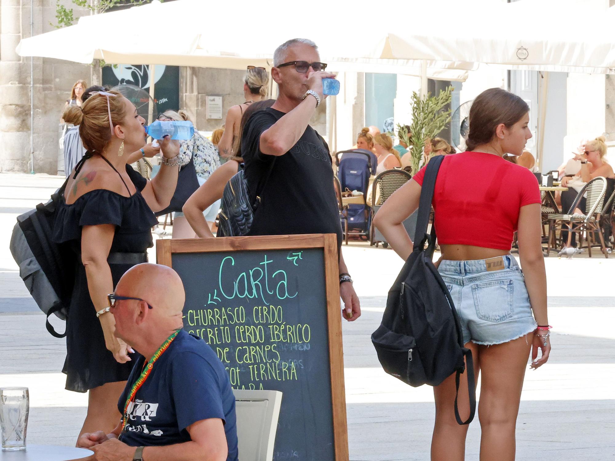 Vigo se derrite con el día más tórrido del verano