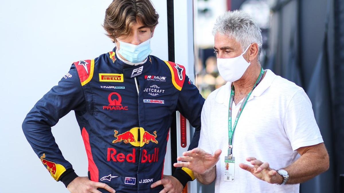 Jack y Mick Doohan, en los test de F3