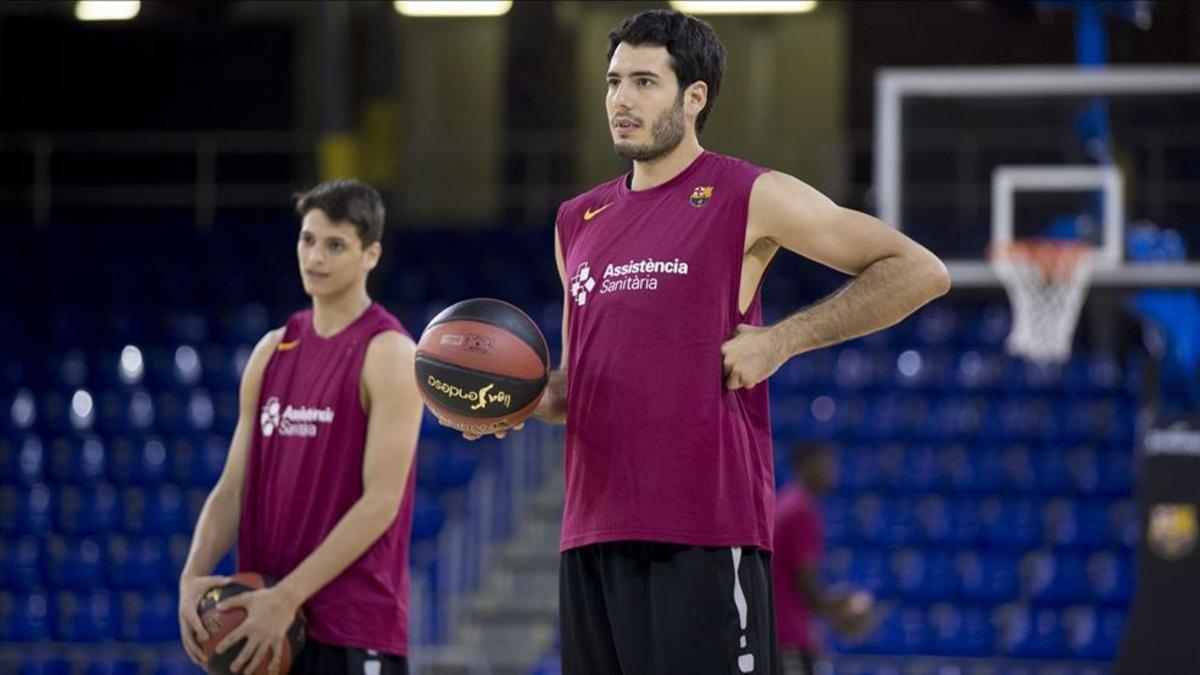 Abrines, durante el entrenamiento de este lunes en el Palau