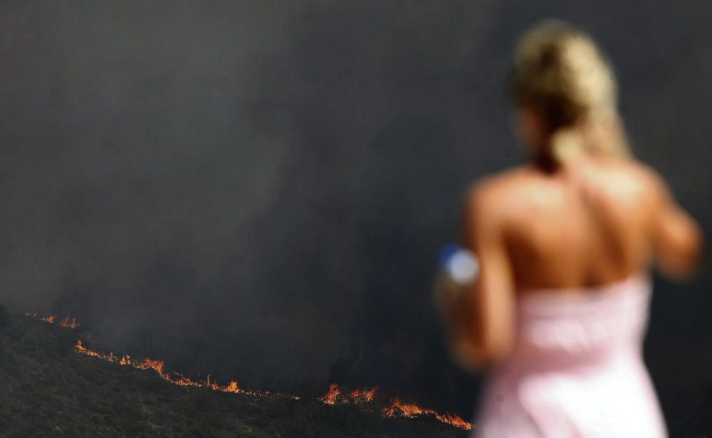 Incendio en Benitatxell y Xàbia