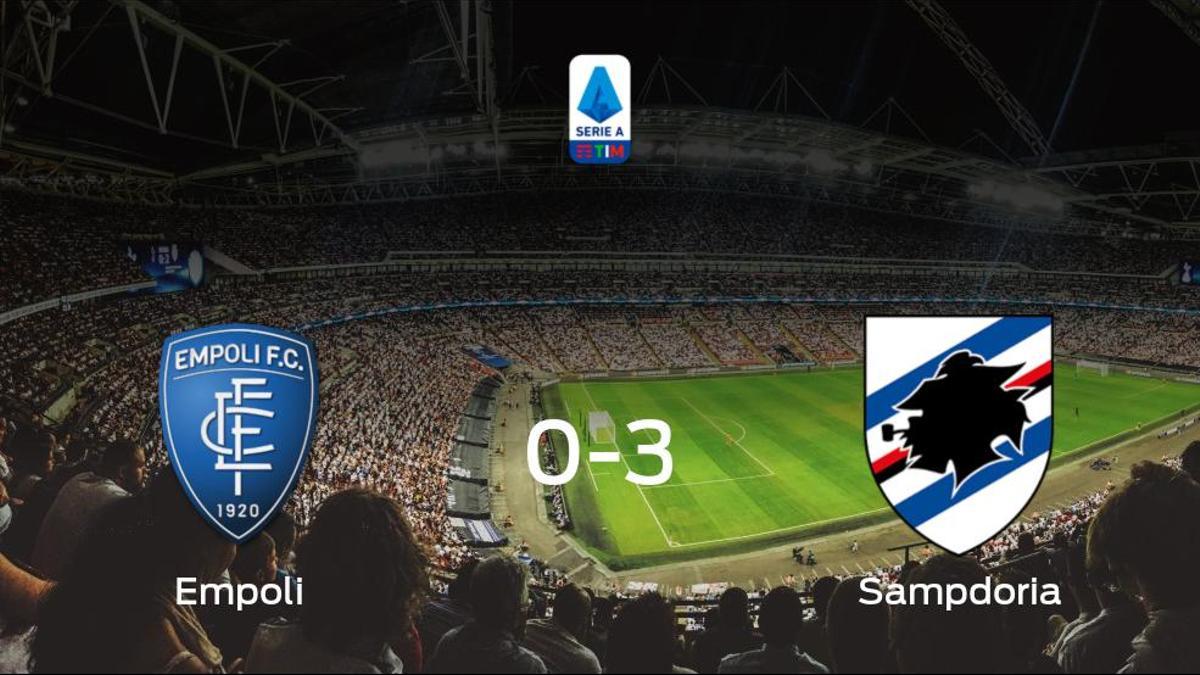 La Sampdoria se lleva los tres puntos a casa tras golear al Empoli (0-3)