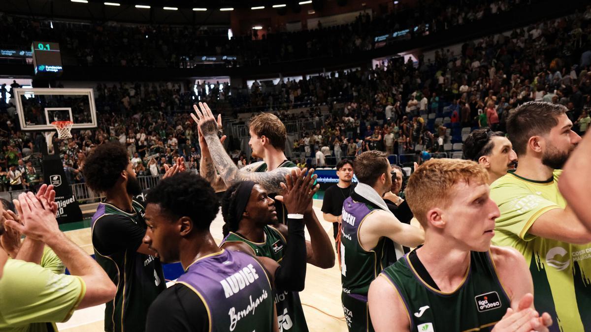 Foto del partido entre Unicaja-Río Breogán, disputado este 23 de mayo de 2026 en el Martín Carpena.