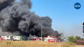 La Policía concluye que el incendio de Mercapalma fue provocado por el sobrecalentamiento de un camión