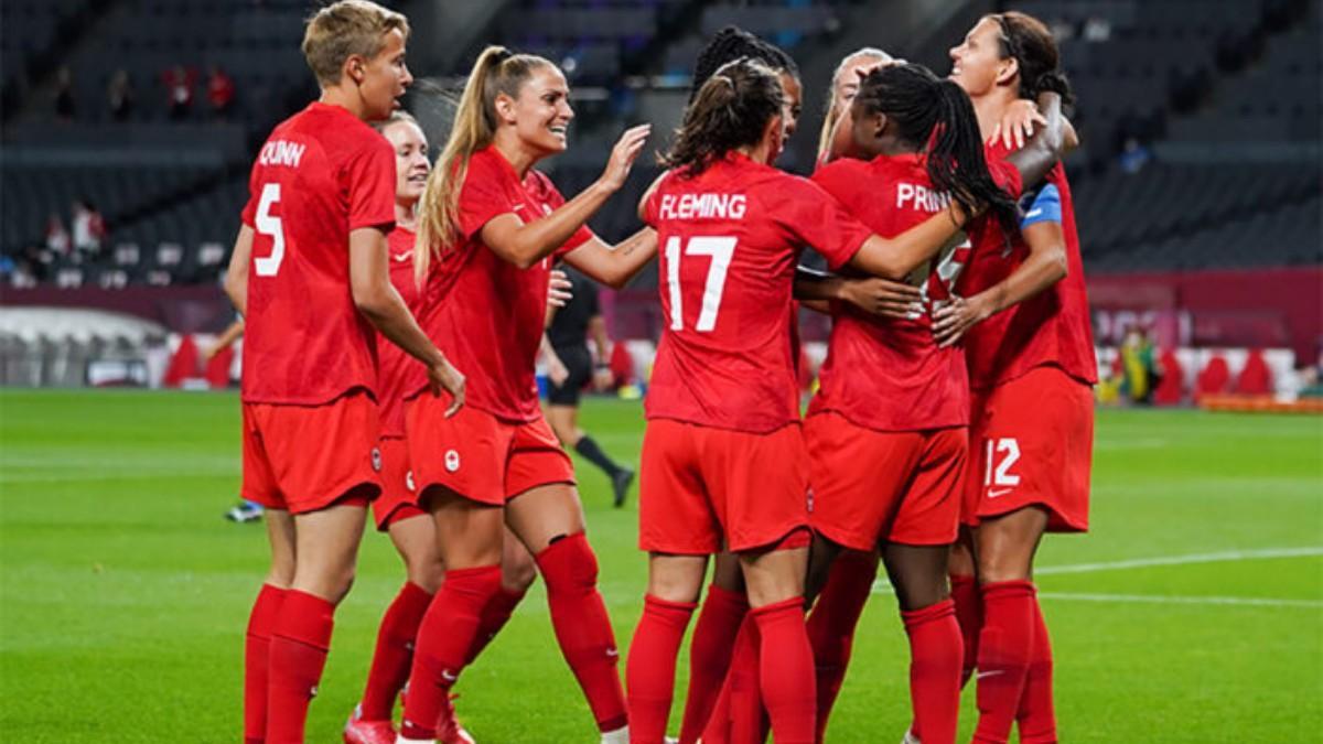 Jugadoras de la selección de Canadá