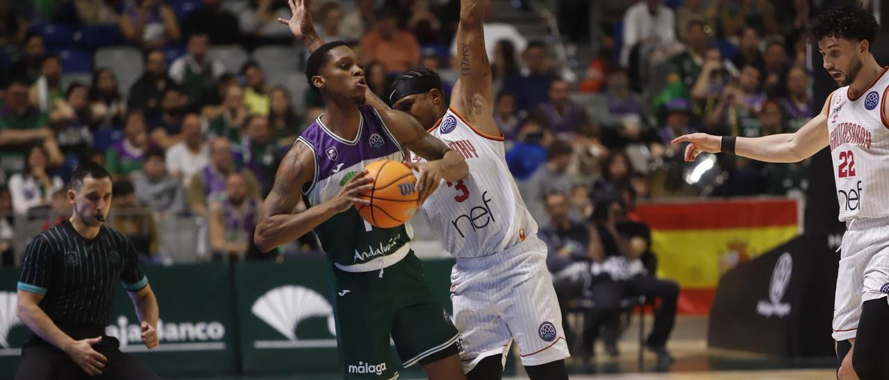 Tyson Carter, en un lance del partido del pasado martes en el Martín Carpena frente al Galatasaray NEF.