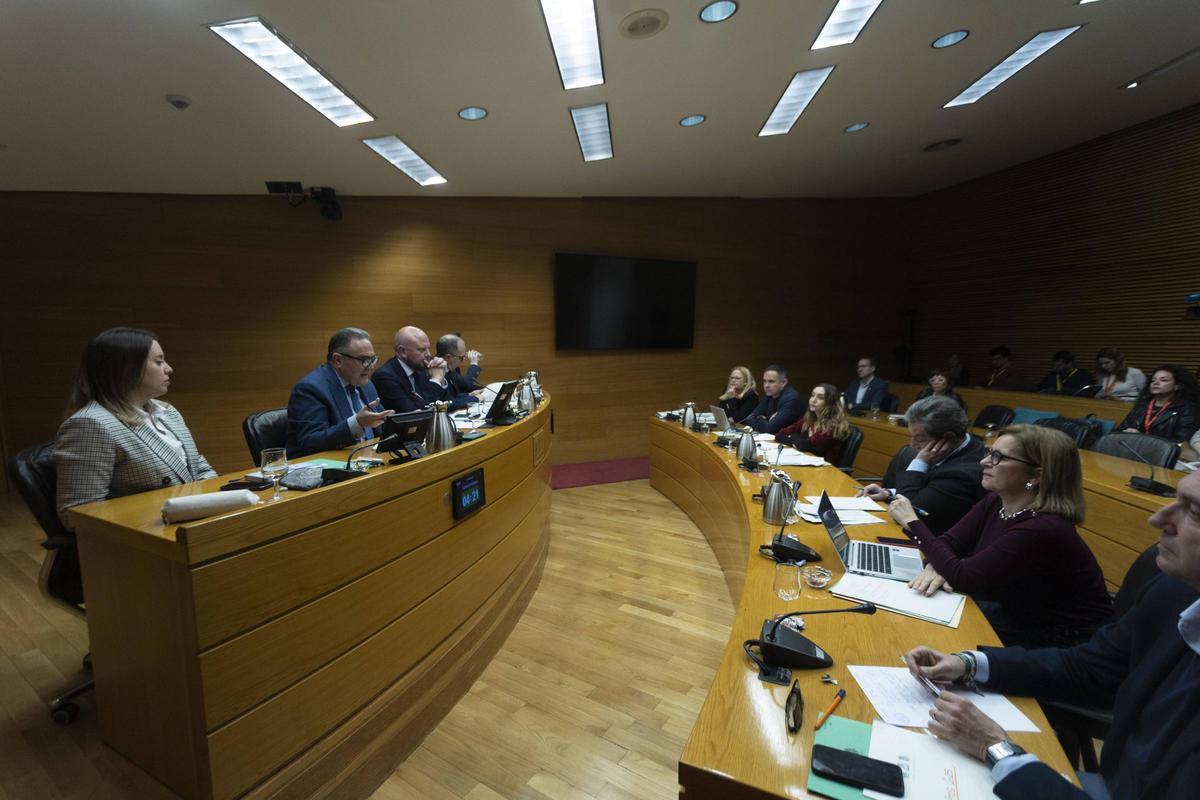 Comparecencia de Gan Pampols por los presupuestos en comisión en las Corts