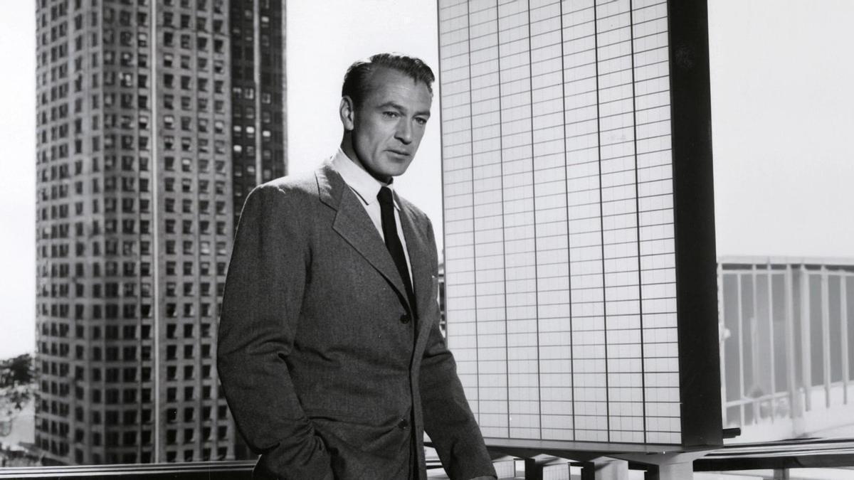 Gary Cooper, en un fotograma de la pel·lícula "El manantial"