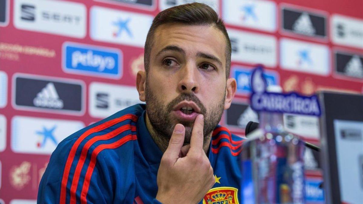 Jordi Alba reiteró su buena relación con Luis Enrique