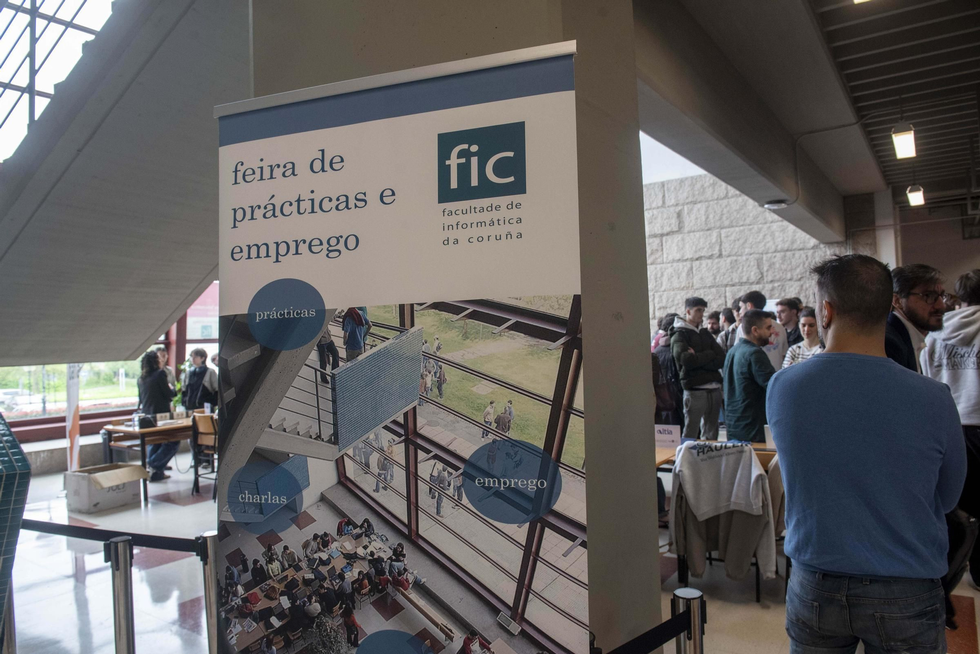 VI Feira de Prácticas e de Emprego en la Facultad de Informática