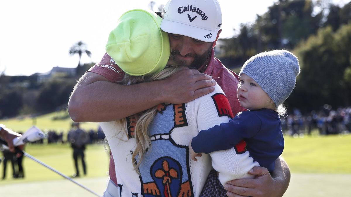 Rahm lo celebra con su familia