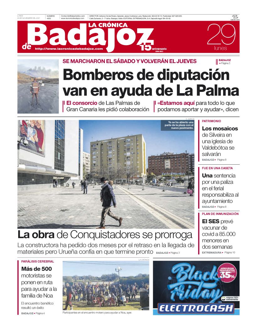 Consulta la portada correspondiente al día 29 de noviembre del 2021